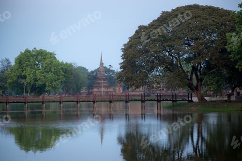 Vista previa: Sukhothai Historical Park Or Old Sukhothai City The Very First Capital City Of Thailand, Sukhothai