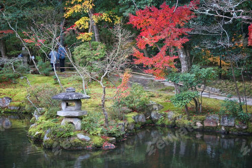 Preview: Japanese Garden In Autumn - Isuien Garden Of Nara, Japan.