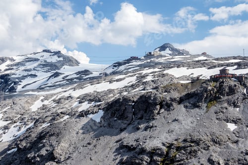 Preview: Italy, Stelvio National Park. Famous Stelvio Pass In Ortler Alps. Alpine Landscape.
