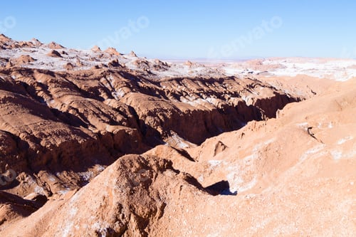 Preview: Valley Of The Moon Landscape, Chile. Chilean Panorama. Valle De La Luna