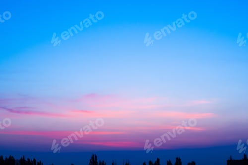 Preview: Landscape With Dramatic Light - Beautiful Golden Sunset With Saturated Sky And Clouds.