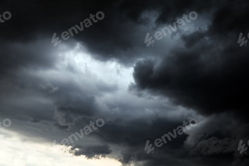 Preview: Dark And Dramatic Storm Clouds Area Background