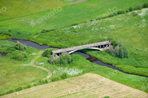 Preview: Aerial View Over The Small Bridge