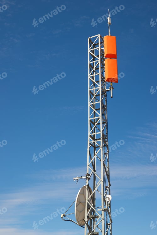 Preview: Telecommunications Tower In Zaragoza Province, Aragon In Spain