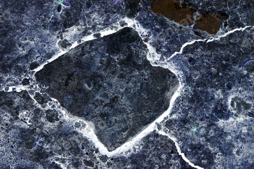 Preview: Abstract Composition With Cracked Soil And Inverted Colors