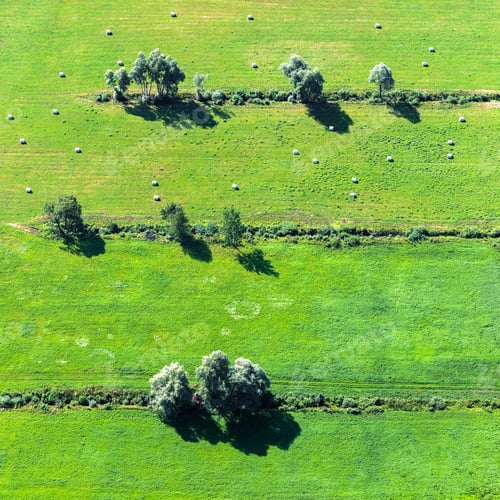 Preview: Aerial View Over The Rural Fields