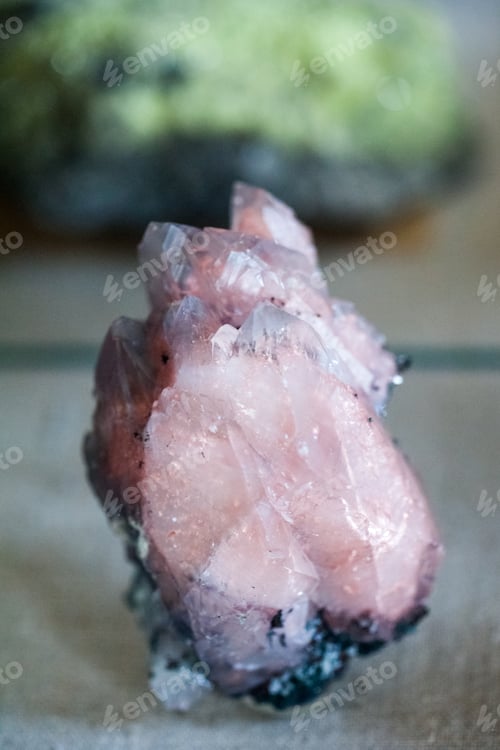 Preview: Beautiful Cristals, Minerals And Stones - Colors And Textures. Image Has Grain Texture Visible On