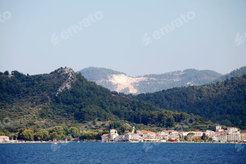 Preview: Landscape With Water And Land In The Background - Thassos Island, Greece