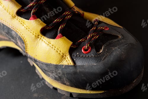 Preview: Close-Up Of A Boot For Mountaineering.