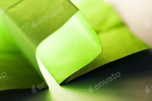 Preview: Macro, Abstract, Background Picture Of A Green Paper On Paper Background