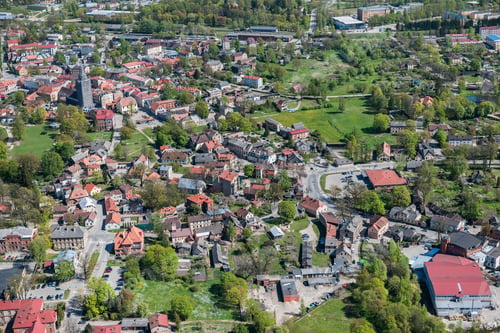Preview: Aerial View Over The Cesis City
