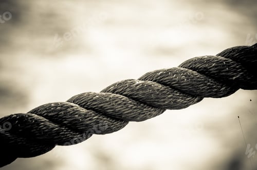Preview: Old Marine Rope On The Pebble Beach