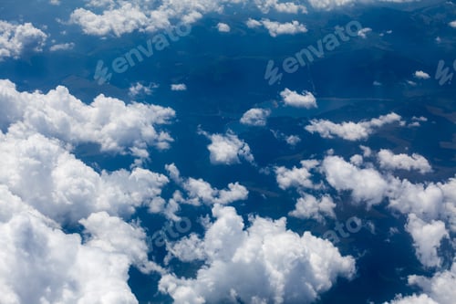 Preview: Beautiful, Dramatic Clouds And Sky Viewed From The Plane. High Resolution And Quality