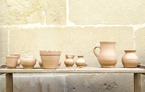 Preview: Handmade Clay Pots, Clay Pieces Detail Of Handmade Pottery And Tradition