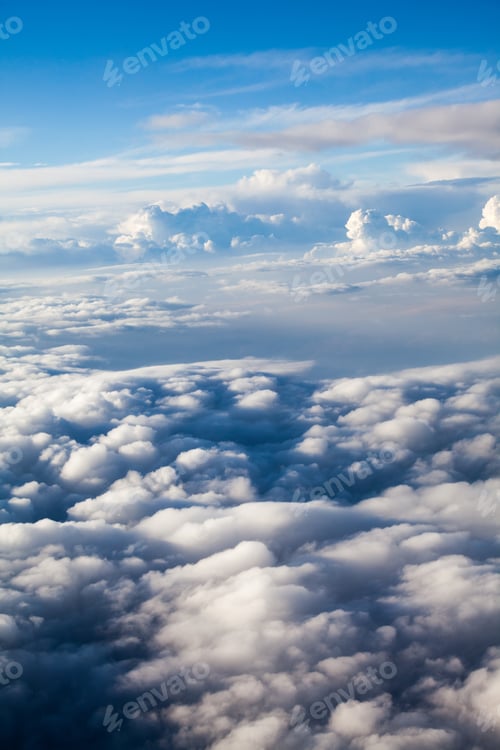 Preview: Beautiful, Dramatic Clouds And Sky Viewed From The Plane