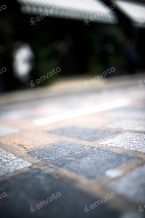 Preview: Floor Of A Street With Stone Tiles In London, England.