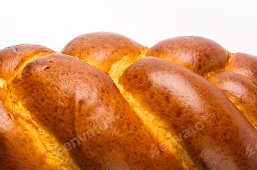 Preview: Chunks Large Braided Loaf On White Background