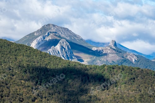 Preview: Picos De Europa Mountains In The North Of Spain. Valdeprado Valley And Potes In The Distance