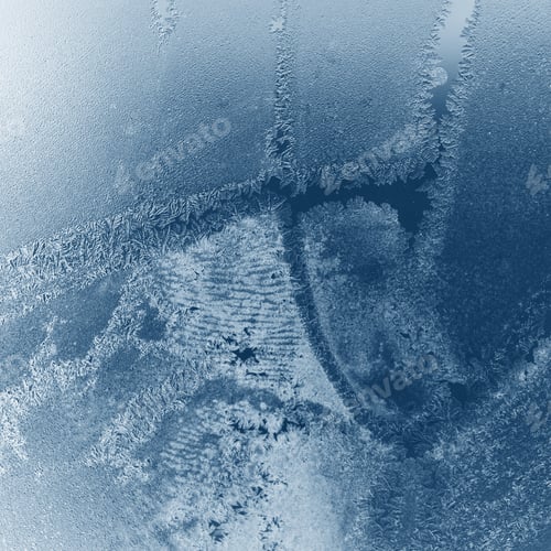Preview: Ice Flowers On Glass - Texture And Background