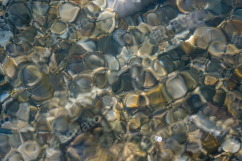 Preview: Pebble Stones On The Sea Beach, The Rolling Waves Of The Sea With Foam