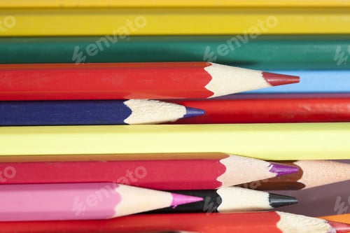 Preview: Group Of Sharp Colored Pencils