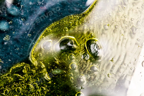 Preview: Abstract, Colorful Composition With Oil, Water And Ink