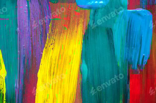 Preview: Colorful Abstract Paint Strokes Texture Background