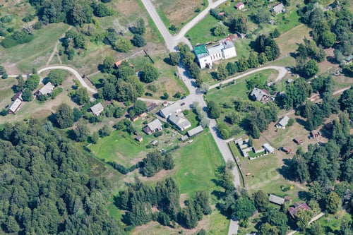 Preview: Aerial View Over The Small Village