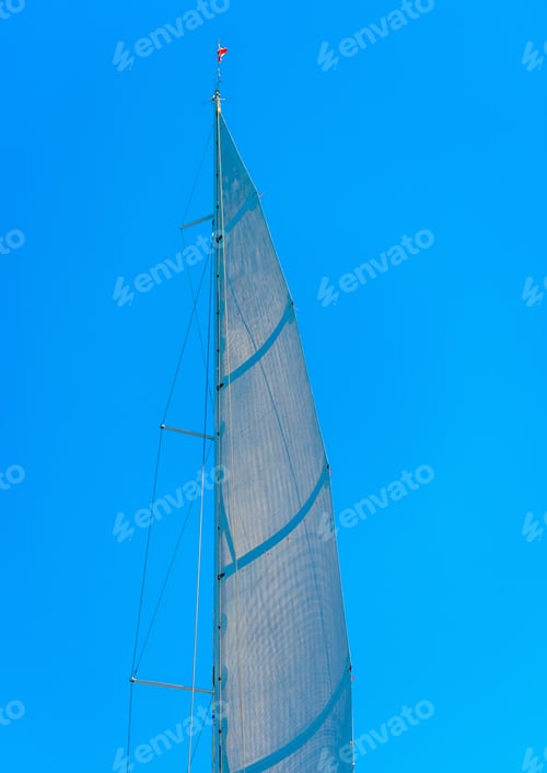 Preview: The Main Sail From A Big Classic Sailing Boat