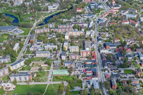 Preview: Aerial View Over The Valmiera City