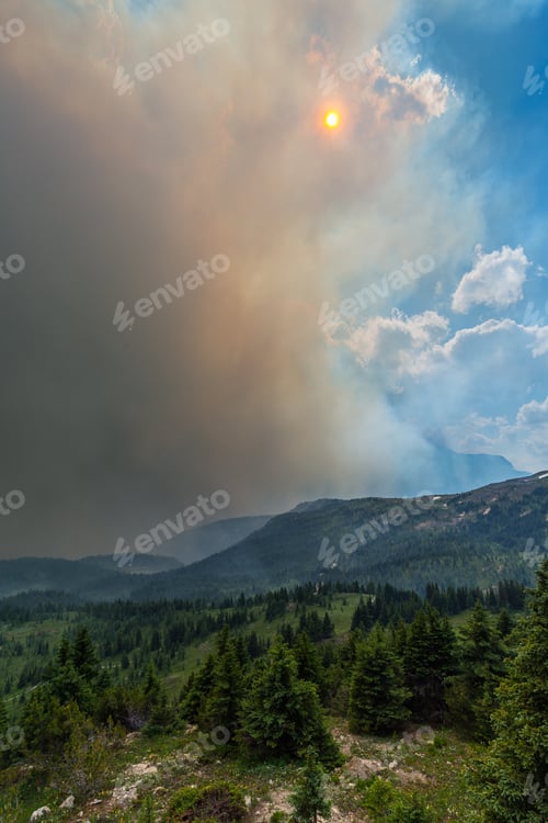 Preview: Wildfire Smoke In Sunshine Meadows, Canada