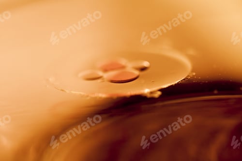 Preview: Abstract Composition Of Oil Drops On A Water Surface With Very Soft Focus