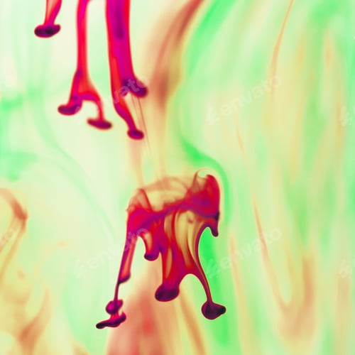 Preview: Abstract, Colorful, Ink Shapes