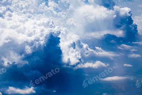 Preview: Beautiful, Dramatic Clouds And Sky Viewed From The Plane. High Resolution And Quality