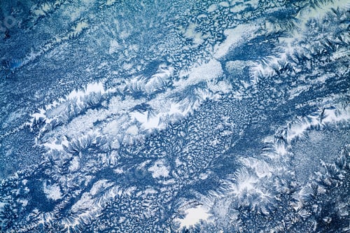 Preview: Ice Flowers On Glass - Texture And Background. High Resolution And Sharp, Beautiful Details