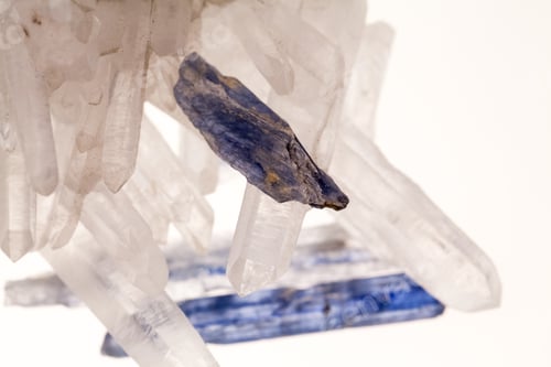 Preview: Quartz And Kianit, Natural Semiprecious Stones With Details