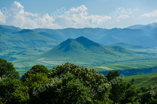 Preview: Beautiful Landscape With Field And Mountains, Armenia