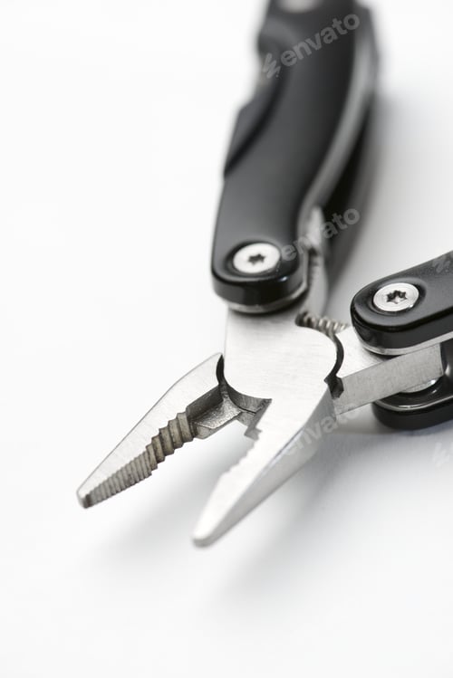 Preview: Close Up Of A Multitool Pliers.