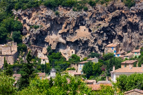 Preview: Quinson Village In Gorges Du Verdon Canyon Natural Park Of The Alps In Haute Provence Region Of