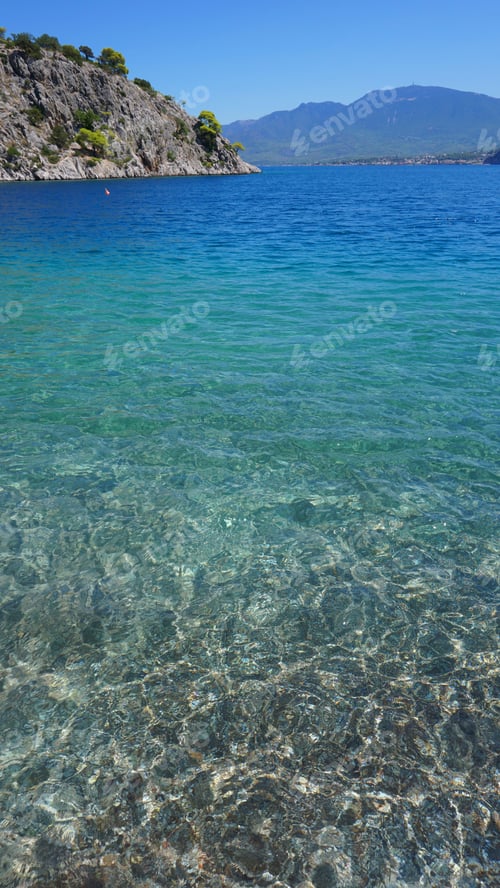 Preview: Photo From Famous Psatha Beach With Clear Turquoise Waters, Attica, Greece