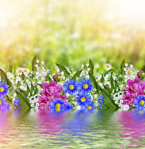 Preview: Summer. Background Of Flowers. Lily Of The Valley