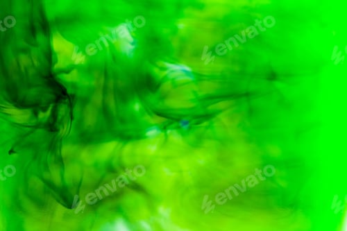 Preview: Abstract Defocused Composition With Ink And Small Bubbles. Beautiful Background, Texture And Colors