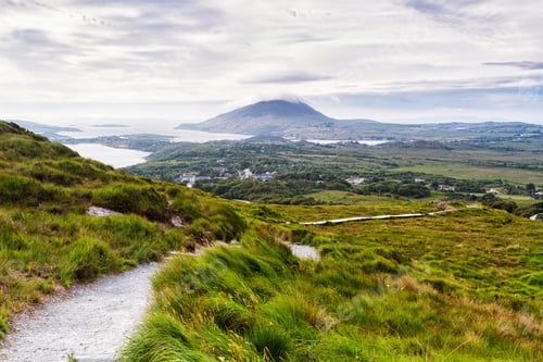 Preview: Connemara National Park In Ireland, County Galway Is A Popular Tourist Destination And Perfect