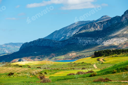 Preview: Mountain Landscape Near El Chorro Gorge, Andalusia, Spain