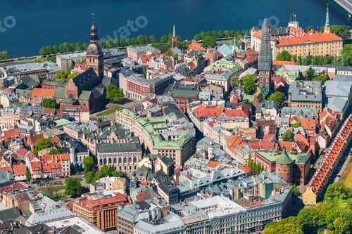 Preview: Aerial View Over The Riga Old City
