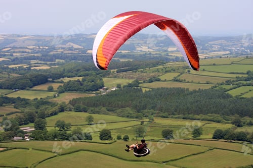 Preview: Paraglider Above Dartmoor