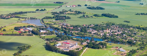 Preview: Aerial View Over The Slampe Village (Latvia)