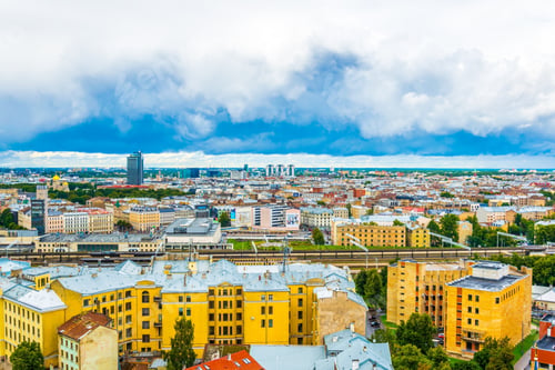Preview: Aerial View Of Riga From Top Of The Academy Of Sciences Building.