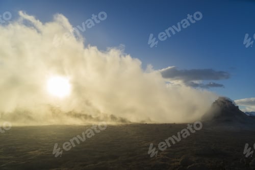 Preview: Namafjell Geothermal Area Views Around Iceland, Northern Europe In Winter With Snow And Ice