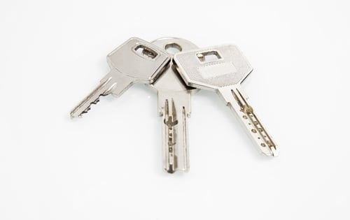Preview: House Keys, Metal Detail Of Keys, Space For Text